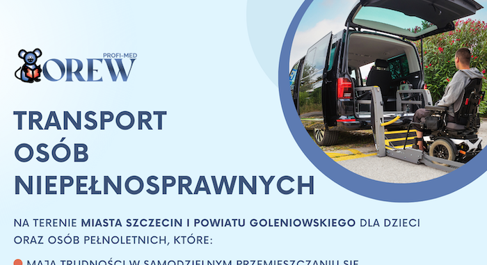 Transport osób niepełnosprawnych Szczecin powiat goleniowski